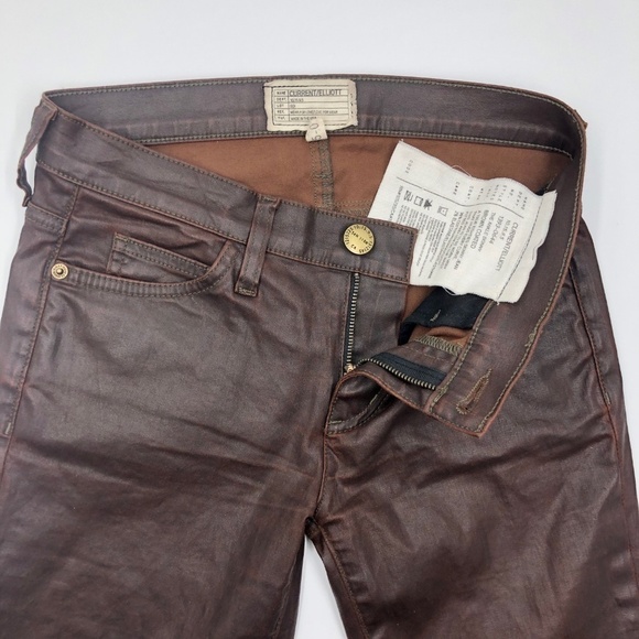 Current/Elliott Brown The Ankle Skinny Coated 25 - Picture 5 of 6
